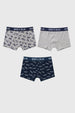 Boxer Niño Tripack Azul Marino