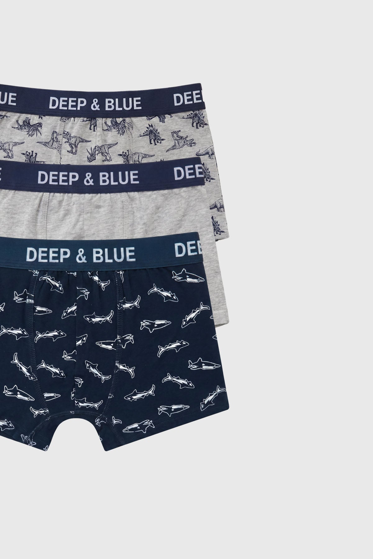 Boxer Niño Tripack Azul Marino