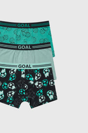 Boxer Niño Tripack Verde