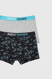 Boxer Niño Bipack Negro