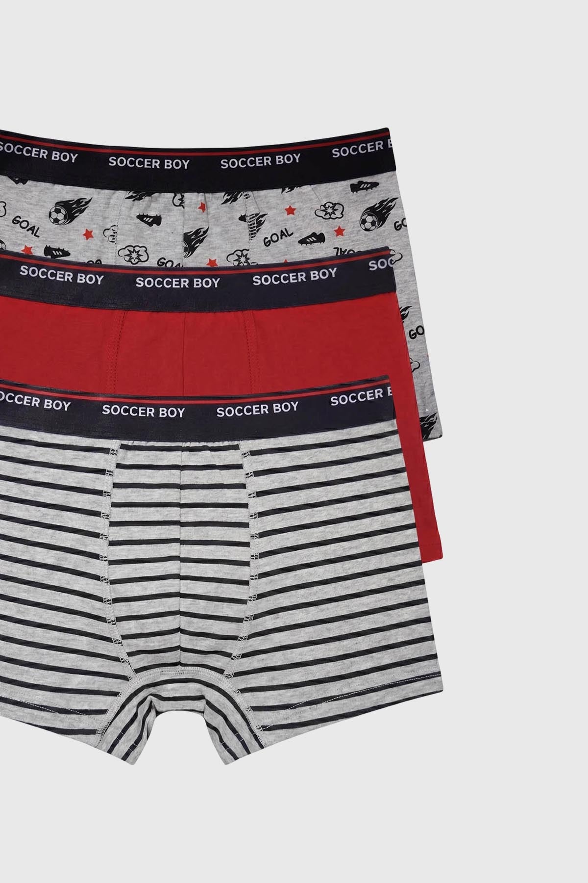 Boxer Niño Tripack Rojo