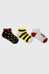 Calceta Deportiva Niño Tripack Rojo