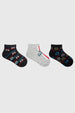 Calceta Deportiva Niño Tripack Gris