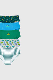 Boxer Niño Pack5 Verde