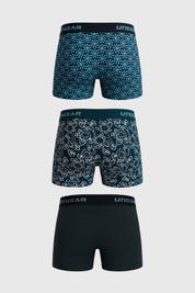 Boxer Hombre Tripack Liso Estampado Calipso