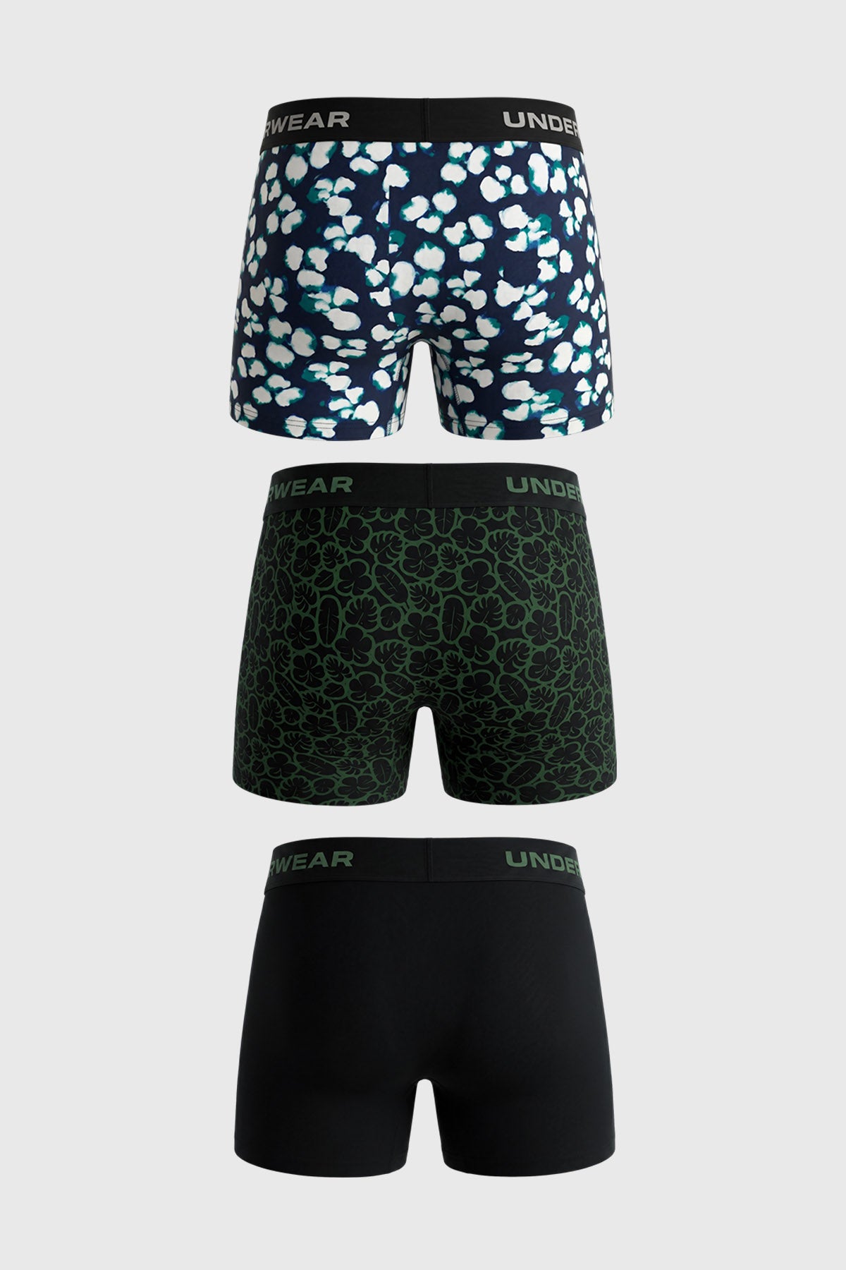 Boxer Hombre Tripack Liso Print Negro