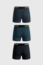 Boxer Hombre Tripack Lisos Turquesa