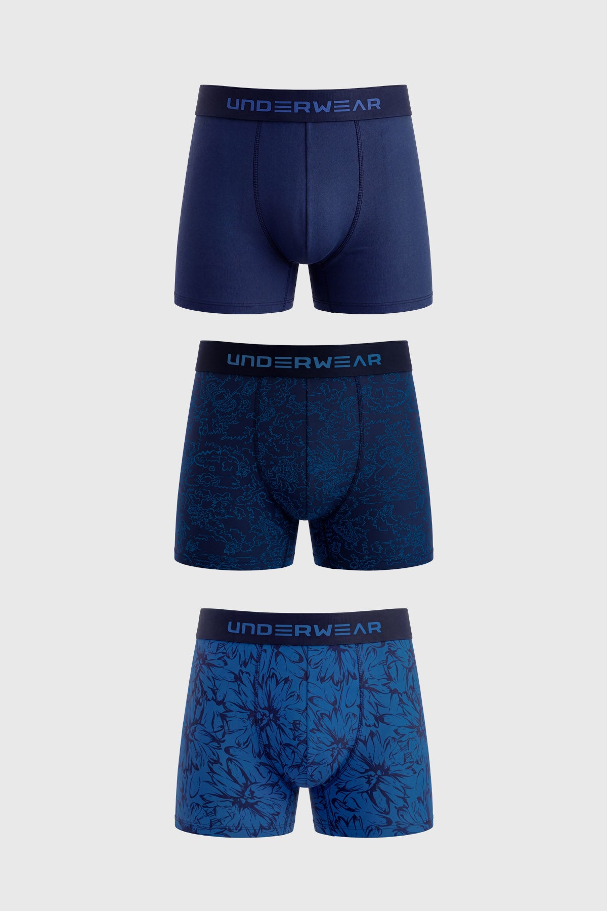Boxer Hombre Tripack Lisos Calipso