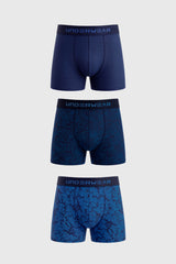 Boxer Hombre Tripack Lisos Calipso
