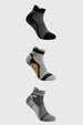 Calceta Deportiva Hombre Tripack Negro