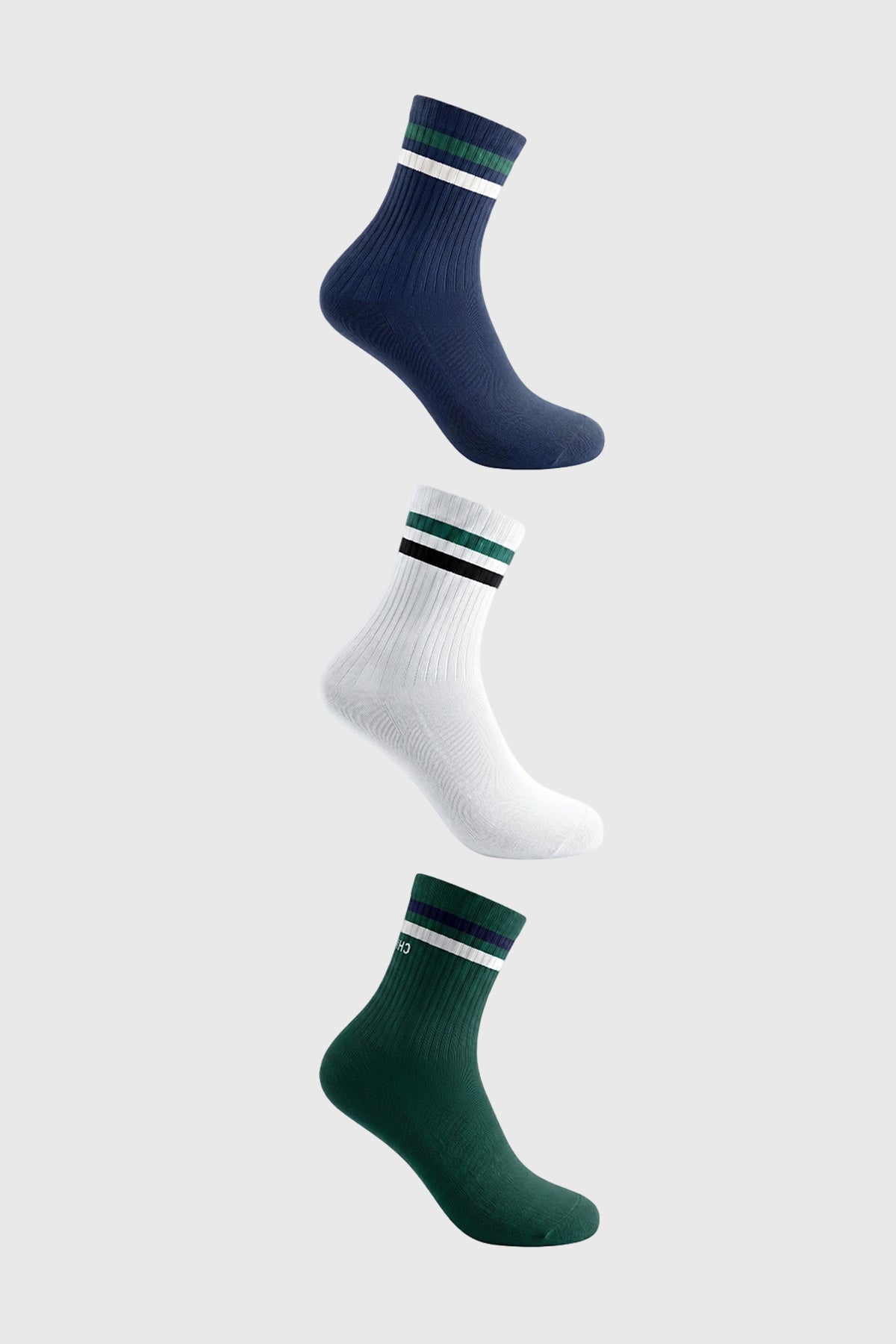 Calcetín Hombre Tripack Verde