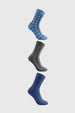Calcetín Hombre Tripack Azul