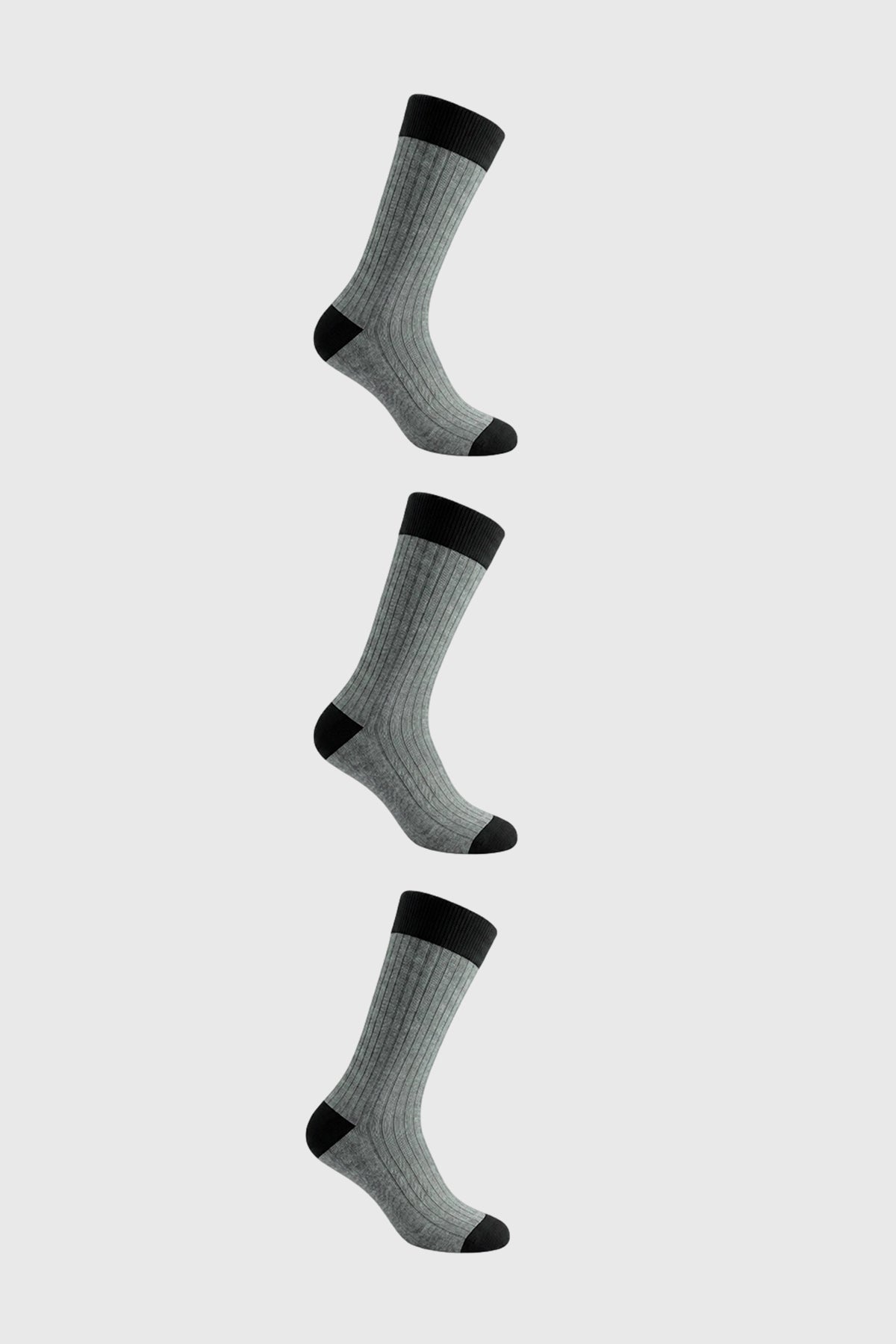 Calcetín Hombre Tripack Negro