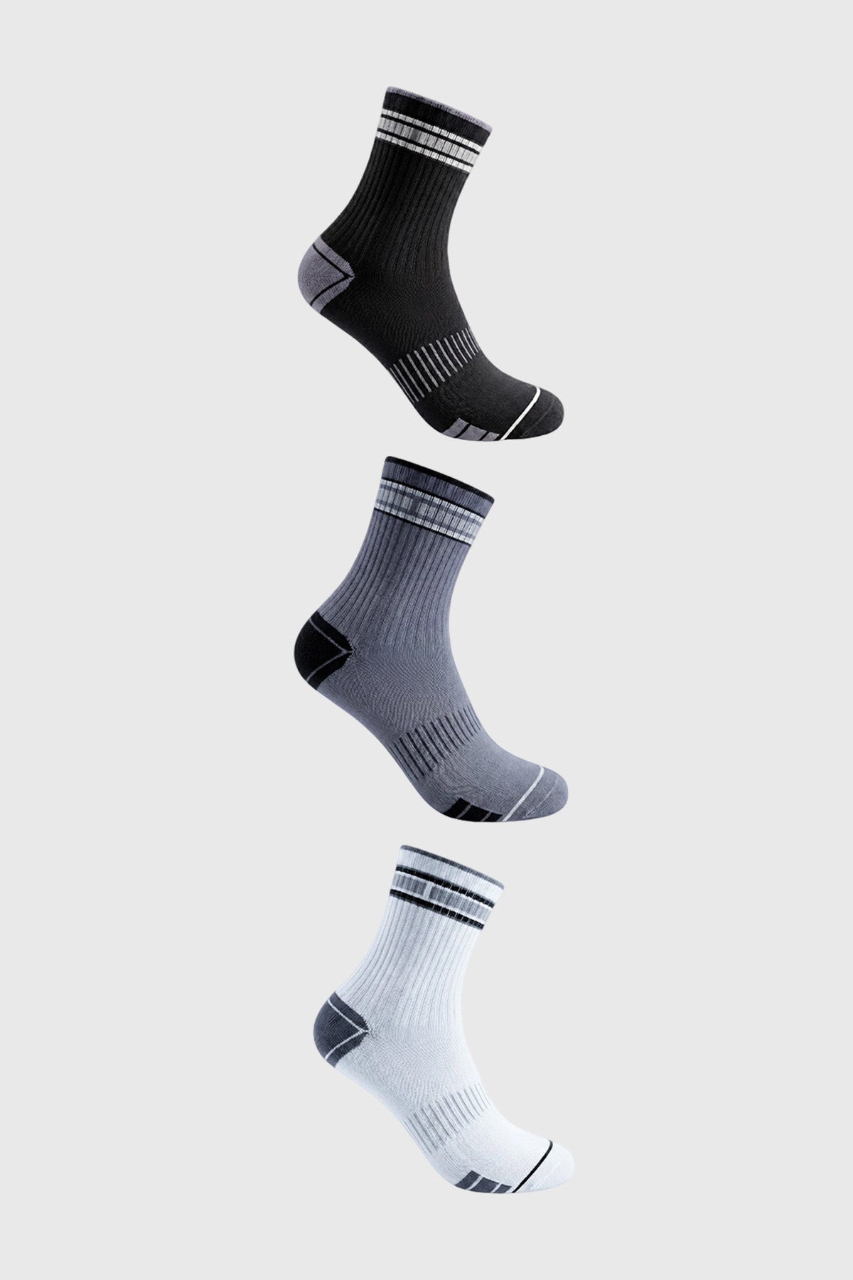 Calcetín Hombre Tripack Negro