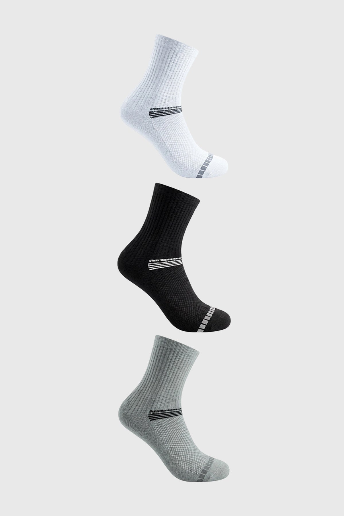 Calcetín Hombre Tripack Gris