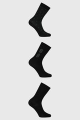 Calcetín Hombre Tripack Negro