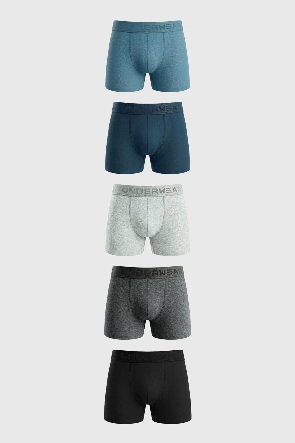 Boxer Hombre Pack5 Azul Marino