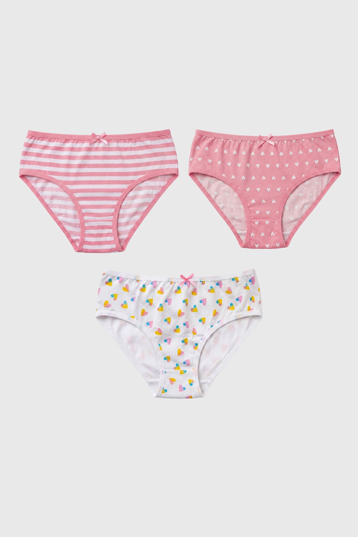 Calzón Niña 3Pack Pantaleta Palo Rosa
