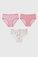 Calzón Niña 3Pack Pantaleta Palo Rosa