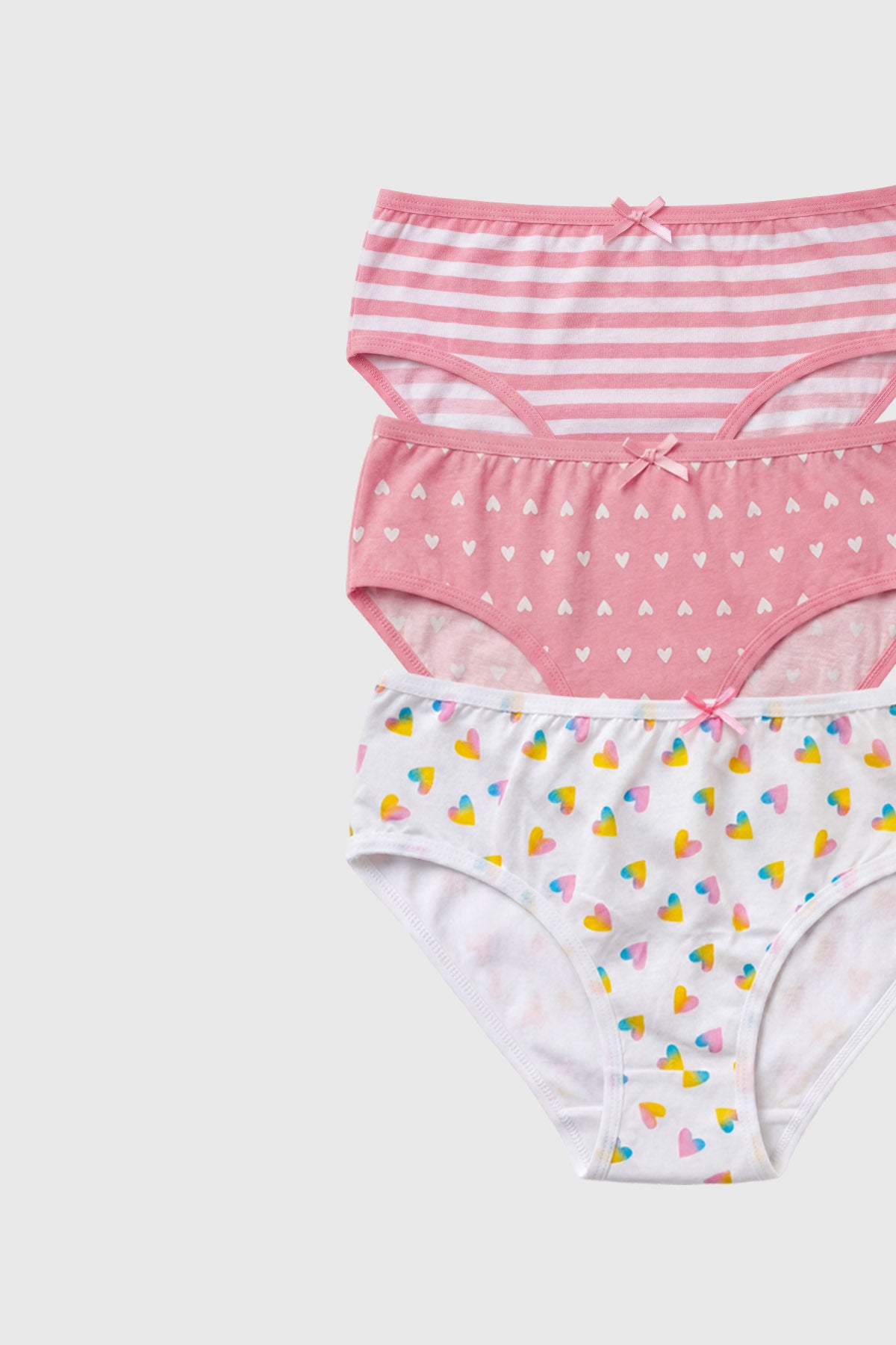 Calzón Niña 3Pack Pantaleta Palo Rosa