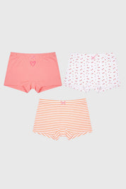 Calzón Niña 3Pack Pantaleta Coral