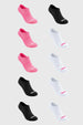 Calceta Deportiva Mujer Pack10 Fucsia