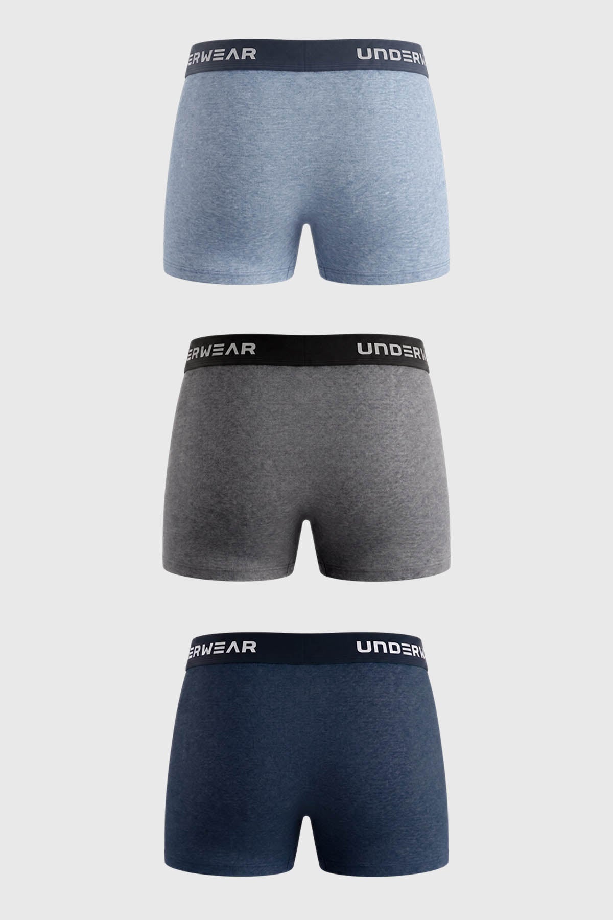Boxer Medio Pack3 Hombre Azul