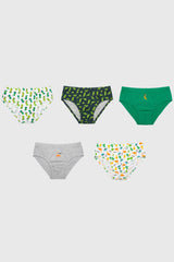 Boxer Pack5 Niño Verde