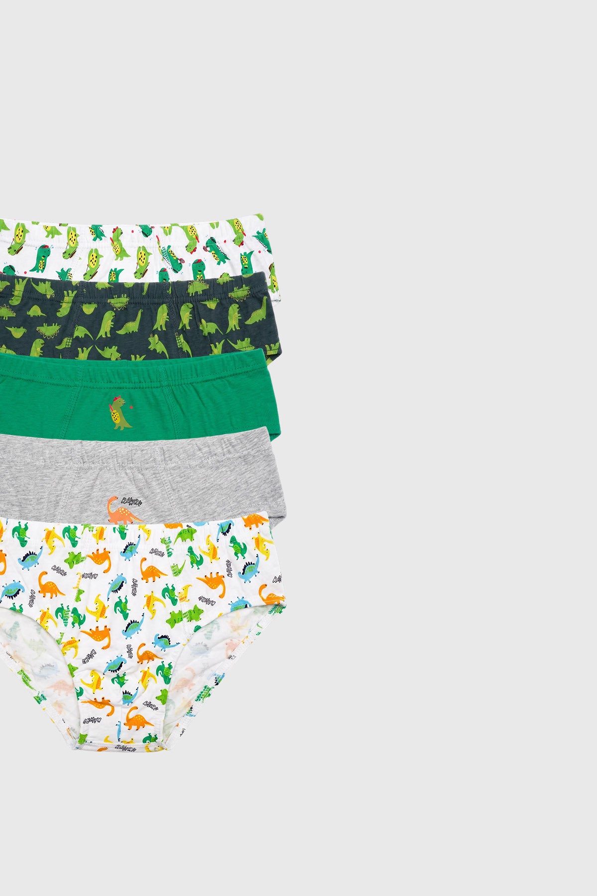 Boxer Pack5 Niño Verde