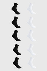 Calceta Deportiva Hombre Pack10 Blanco