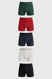 Boxer Pack5 Hombre Verde