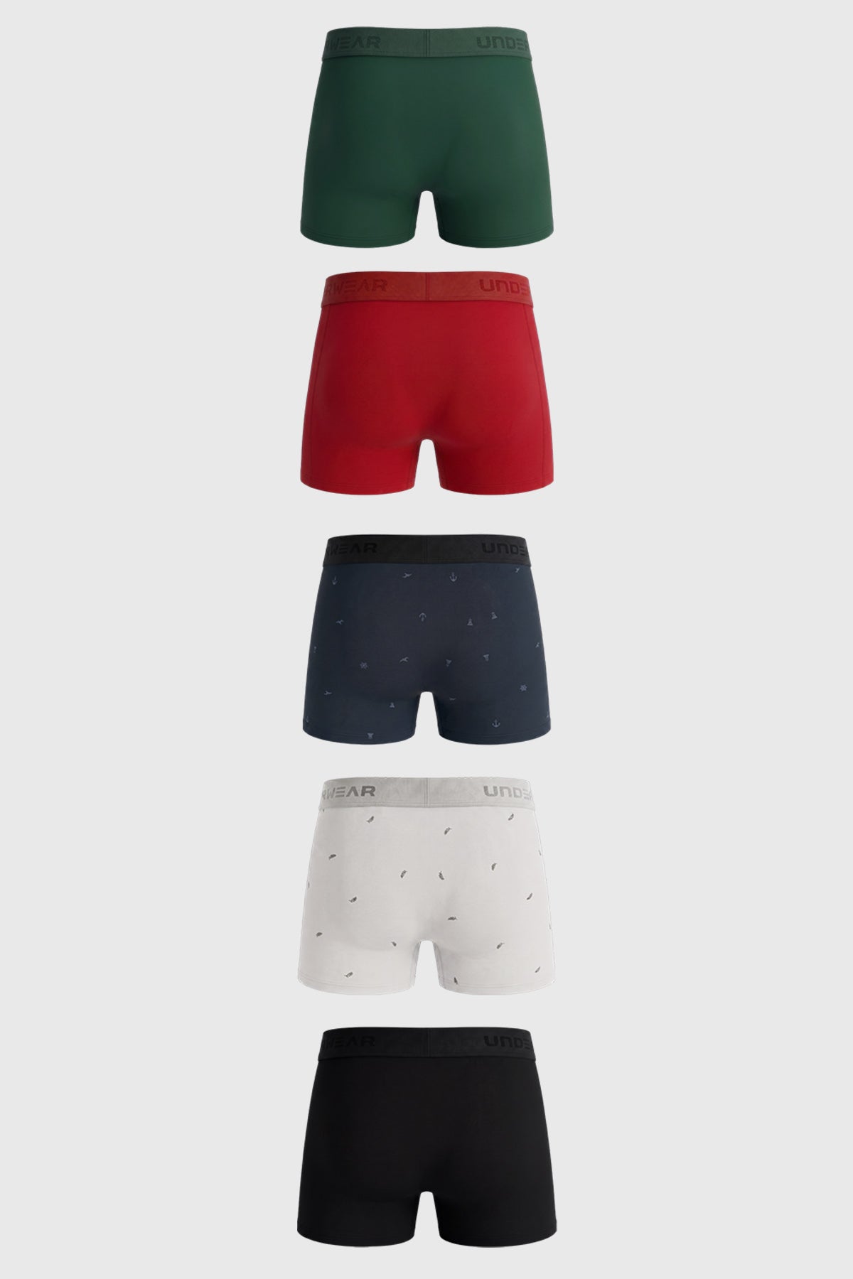 Boxer Pack5 Hombre Verde