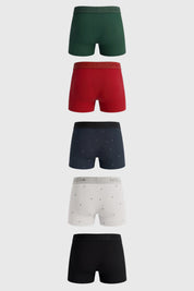 Boxer Pack5 Hombre Verde