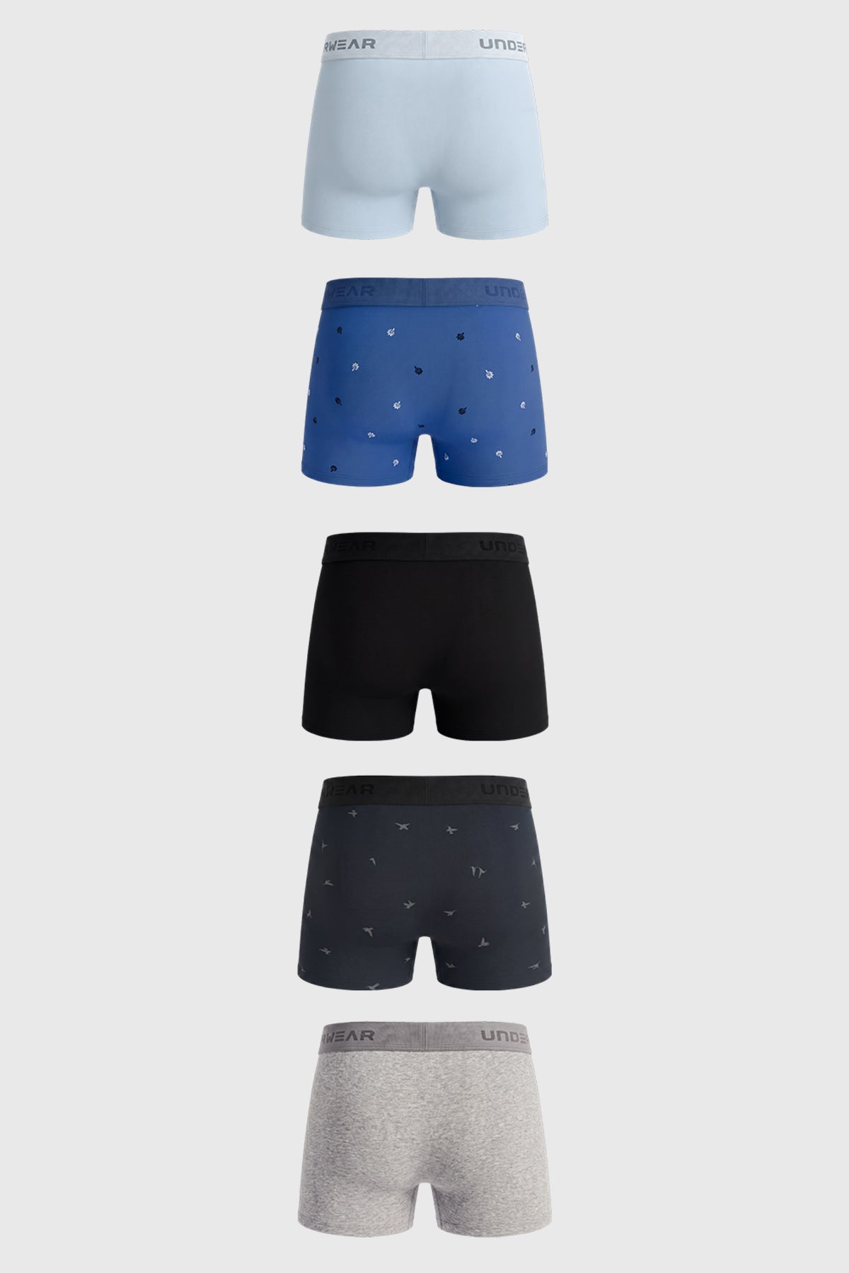 Boxer Pack5 Hombre Azul