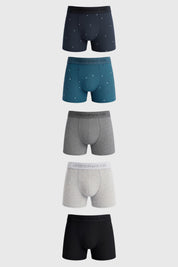 Boxer Pack5 Hombre Gris