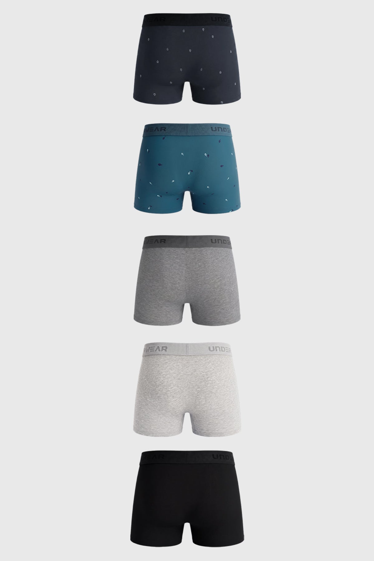 Boxer Pack5 Hombre Gris