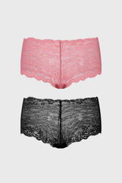 Calzón Mujer Pantaleta Full Encaje Rosado