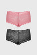 Calzón Mujer Pantaleta Full Encaje Rosado