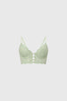 Sostén Mujer Corset Detalle Cruce Medio Menta
