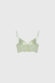 Sostén Mujer Corset Detalle Cruce Medio Menta
