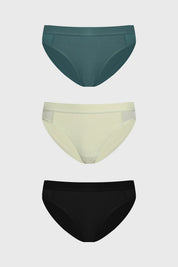Calzón Mujer Tripack Bikini Turquesa