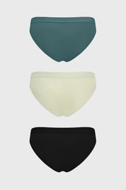 Calzón Mujer Tripack Bikini Turquesa