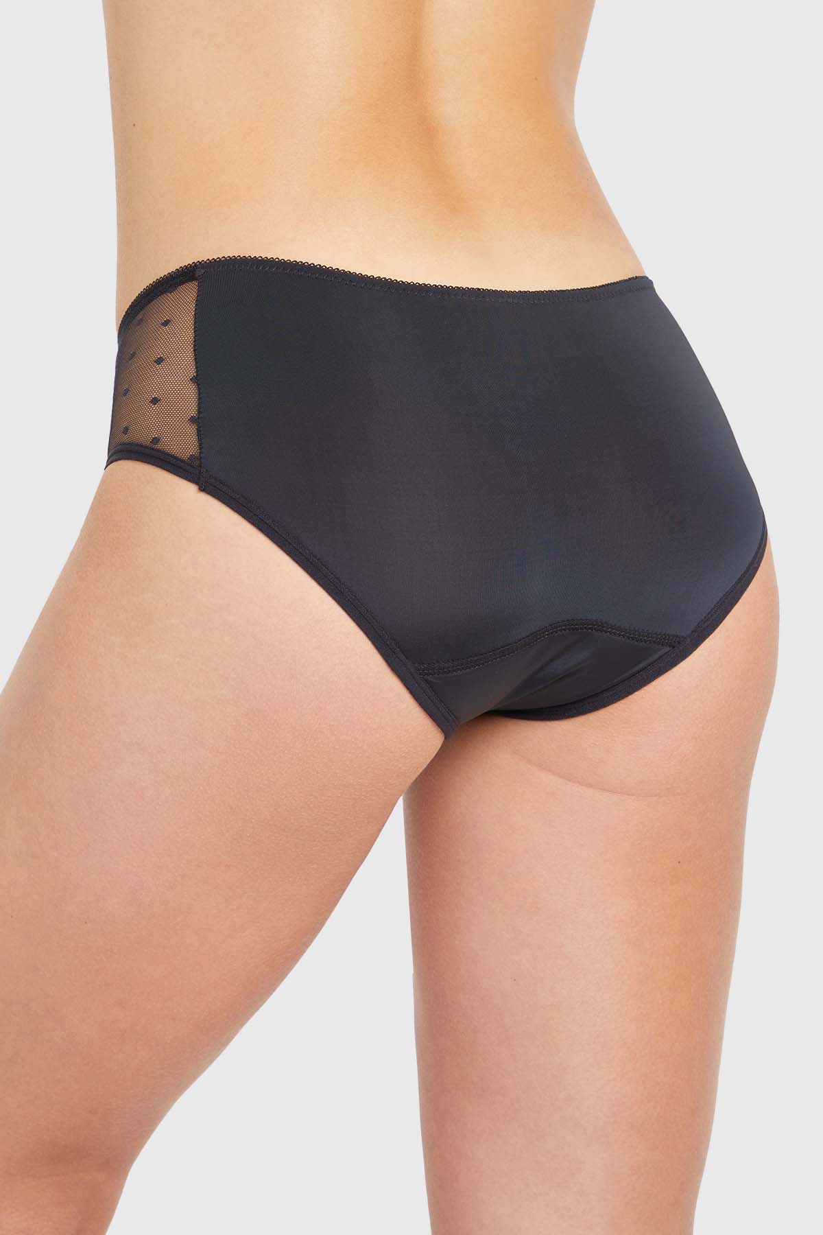 Calzón Mujer Menstrual Diurno Negro