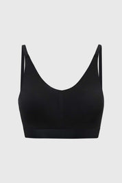 Sostén Mujer Peto Detalle Elástico Negro