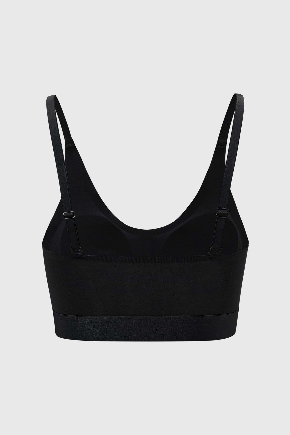 Sostén Mujer Peto Detalle Elástico Negro