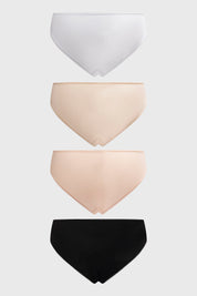 Calzón Mujer Bikini Liso Beige