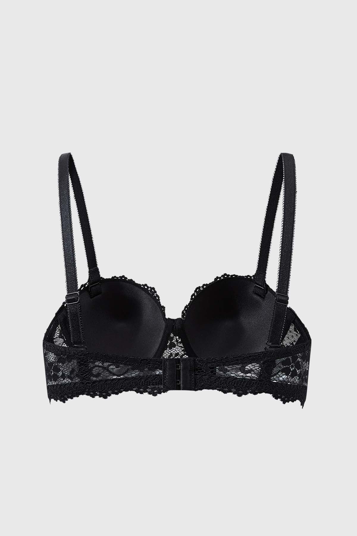 Sostén Mujer Copa Soft Strapless Encaje Negro