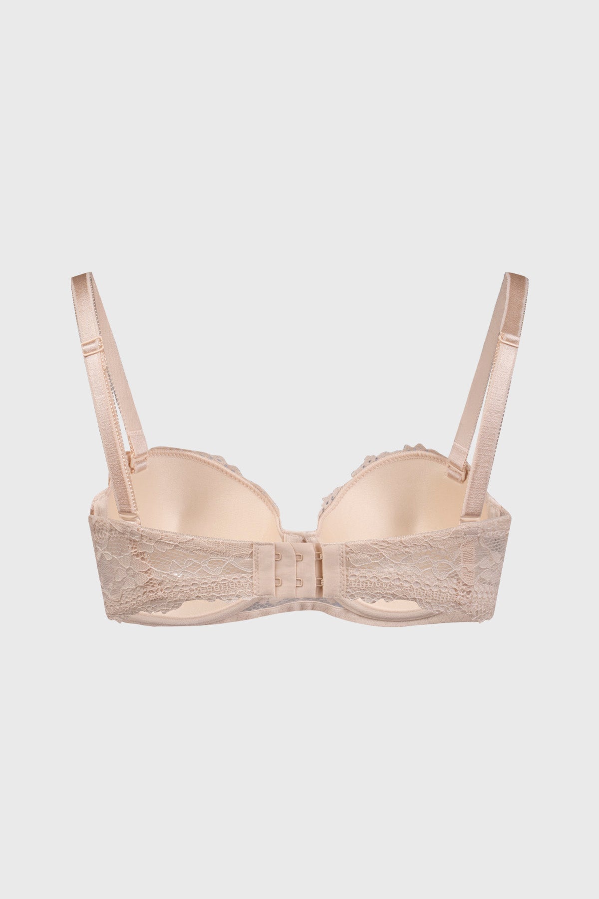 Sostén Mujer Copa Soft Strapless Encaje Beige