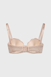 Sostén Mujer Copa Soft Strapless Encaje Beige