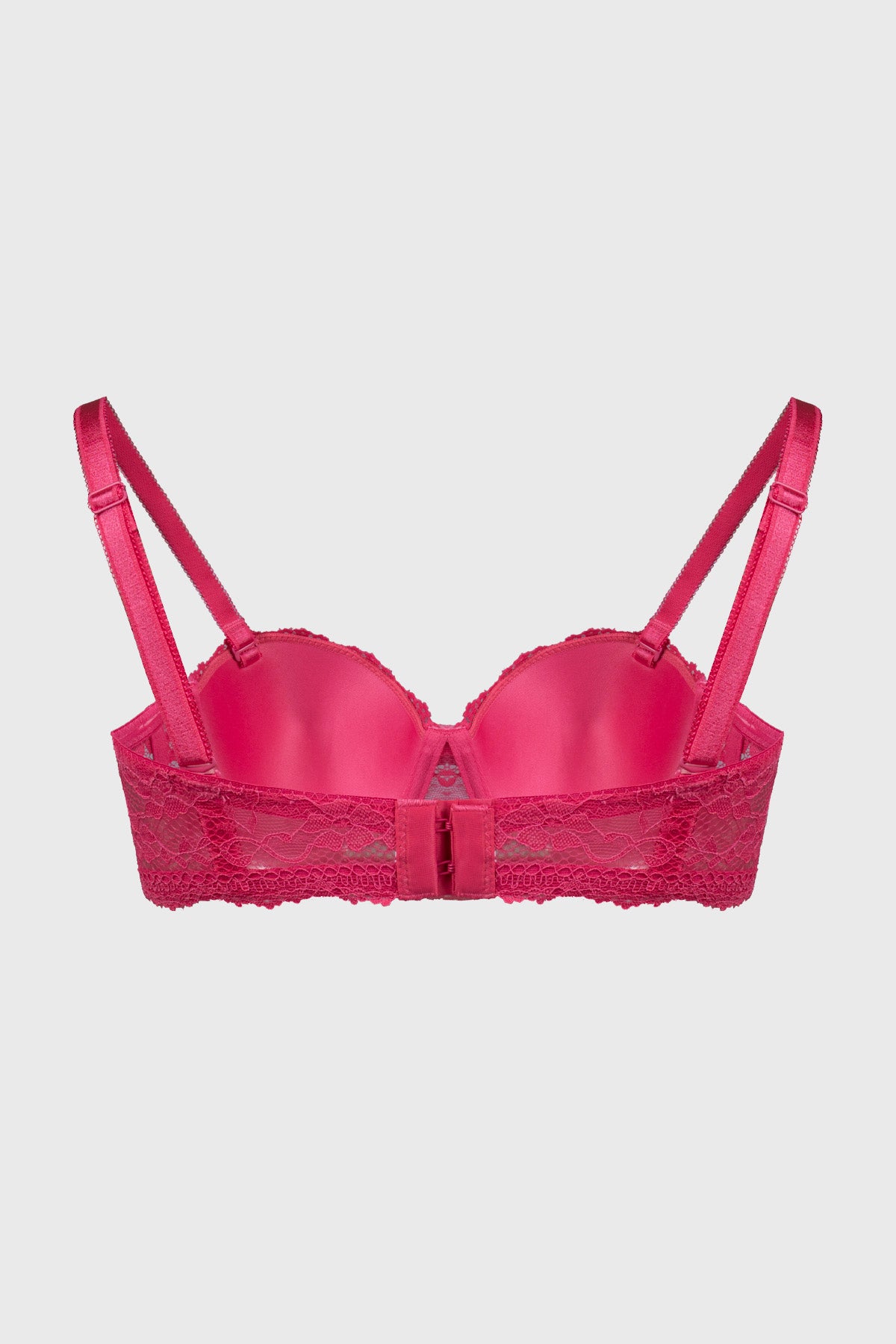 Sostén Mujer Copa Soft Strapless Encaje Fucsia